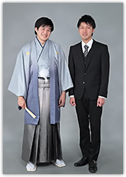 紳士成人式袴とスーツ